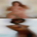 White wife looking back men