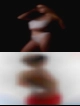 Naked girls putting food butts