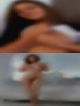 Couple looking another man